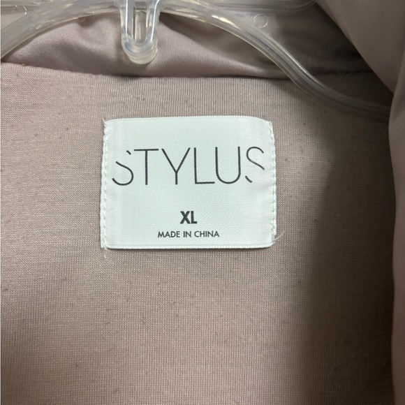 Stylus Sleeveless Quilted Puffer Vest Mauve Taupe Women’s Size XL - Picture 3 of 7